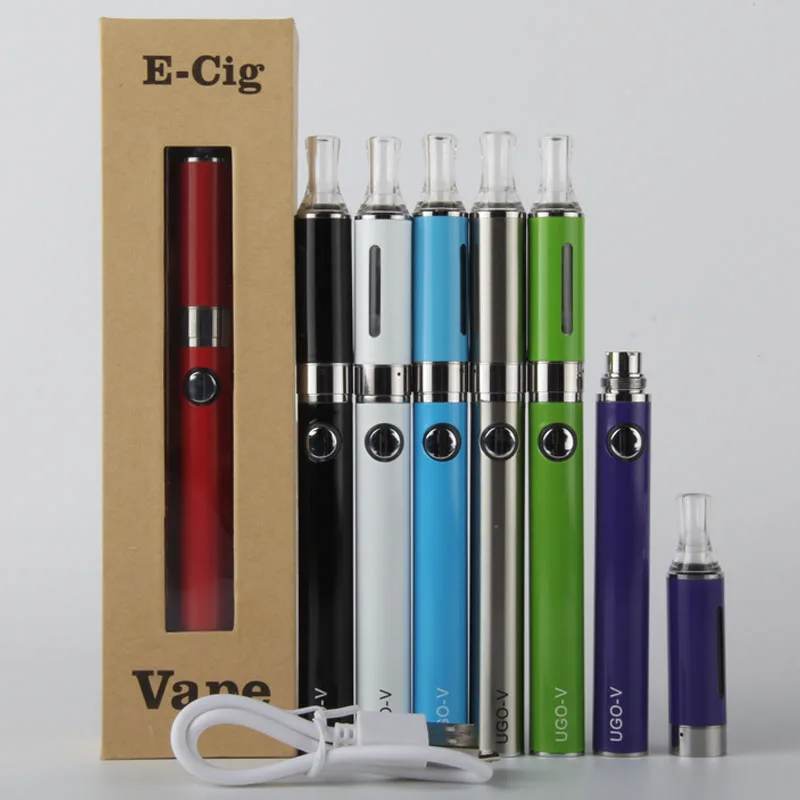 

EVOD Starter Kit 650mah 900mah UGO V Micro USB Passthrough E-Cigarette Battery UGO-V With MT3 Clearomizer