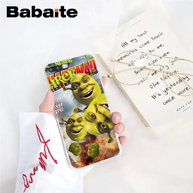A8 Babaite Забавный Шрек Мягкий Силиконовый ТПУ чехол для телефона iPhone X XS MAX 6 6S 7 7plus 8 8Plus 5 5S XR 10 Чехол - Цвет: A8