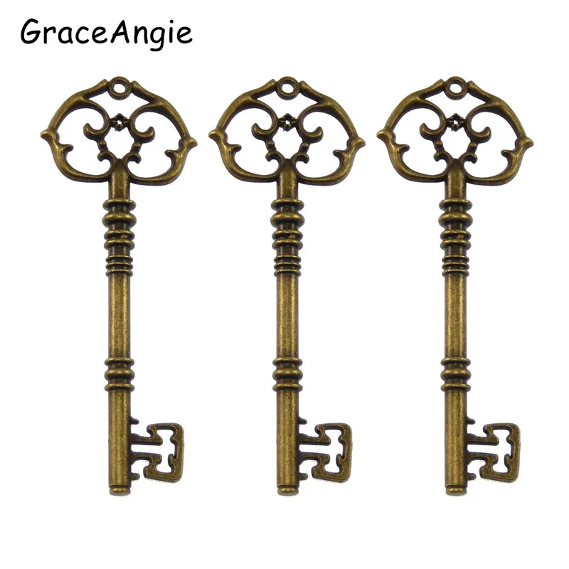 6 шт./лот винтажное античное стильное бронзовое ожерелье из сплава Красивая форма