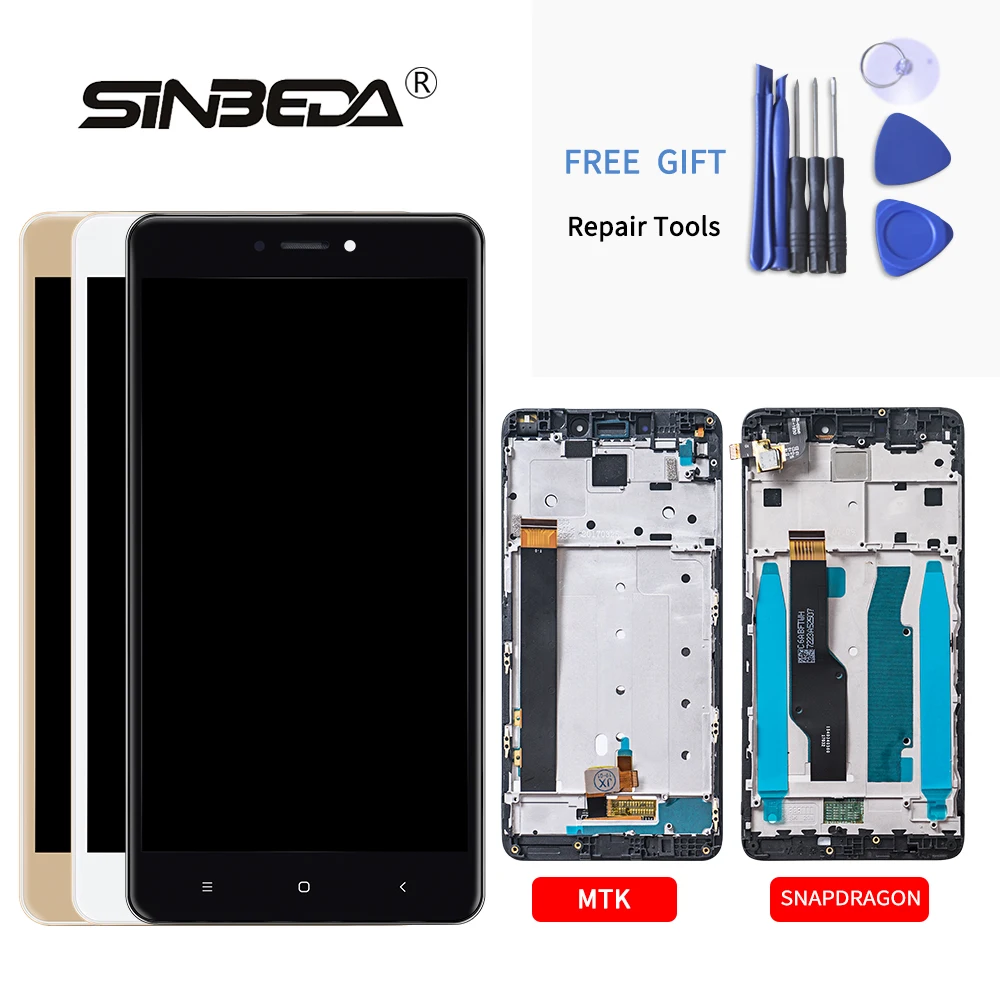 

Original LCD For Xiaomi Redmi Note 4 LCD Touch Screen Digitizer Assembly Frame For Redmi Note 4X Display LCD 5.5 inch Screen