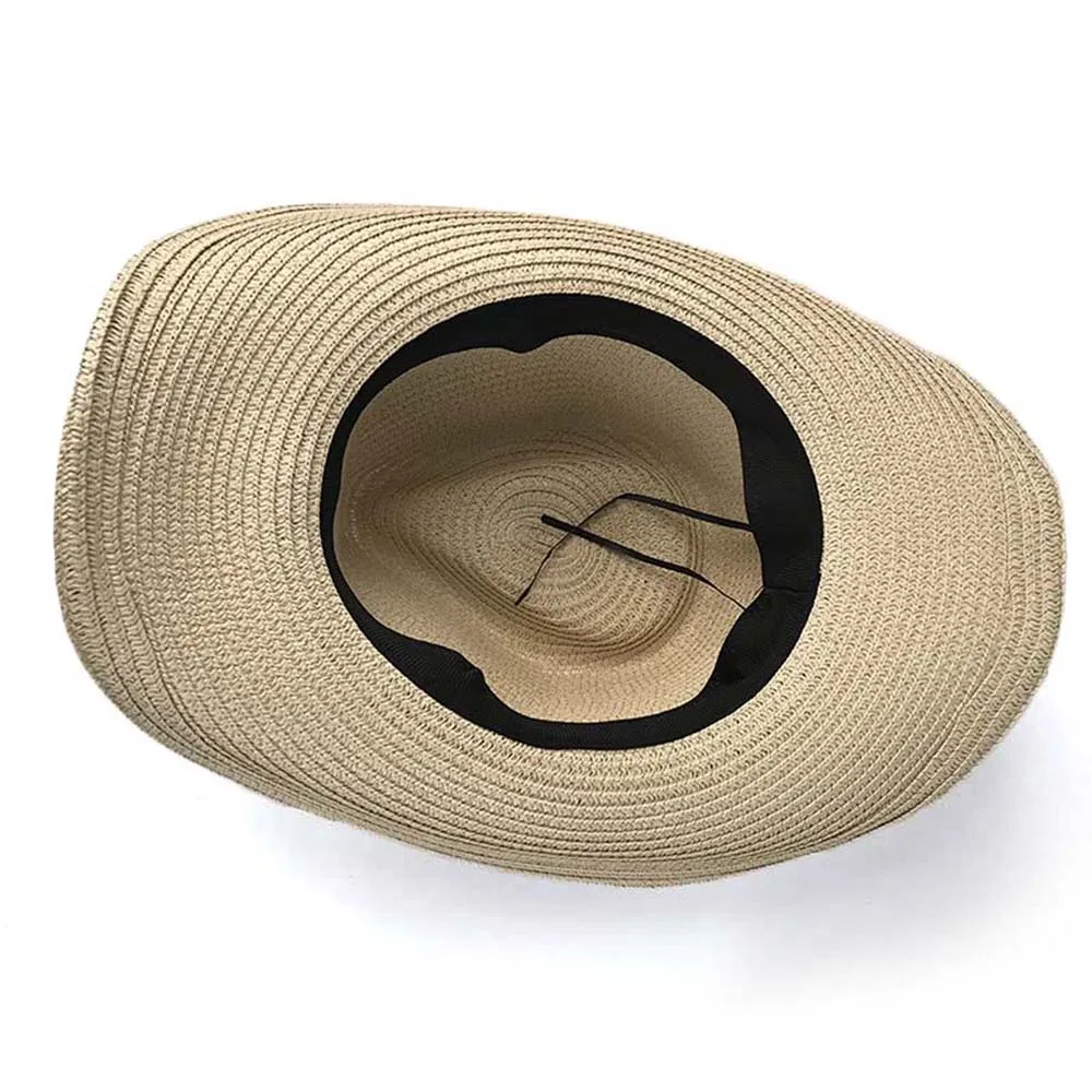 2019 богемная Женская Ковбойская шляпа в западном стиле пляжная Панама Соломенная