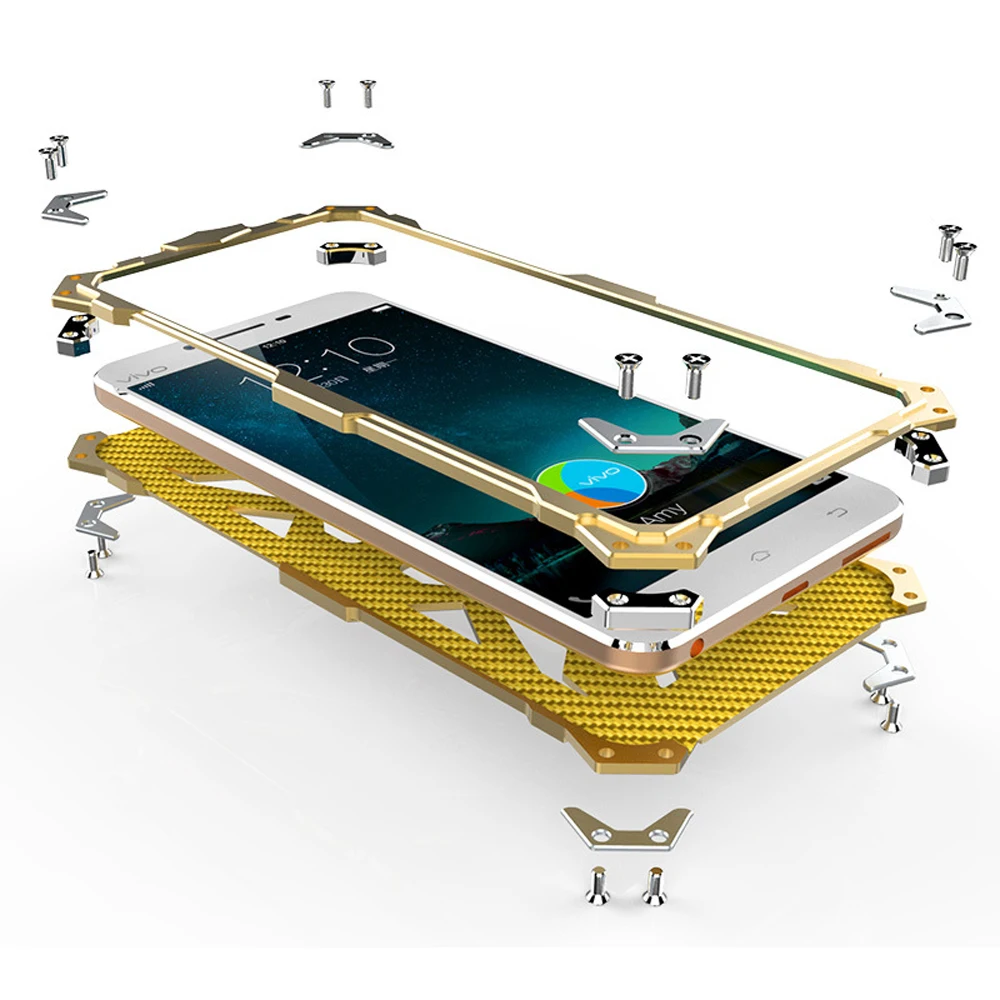 Саймон Роскошь Для BBK Vivo Y55 Y 55 Обложка ТОР IRONMAN Ударопрочный Металлический