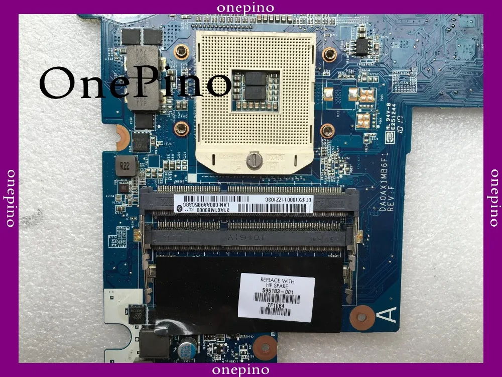 595183-001 подходит для hp CQ42 G42 G62 CQ62 материнская плата для ноутбука DA0AX1MB6F1 REV: F тестирование работает