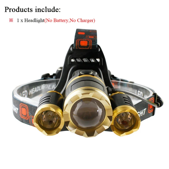 Package A 3 CREE XM L T6 светодиодный налобный фонарь 8000 Люмен светодиодный налобный фонарь походный аварийный светильник для рыбалки - Испускаемый цвет: Package A