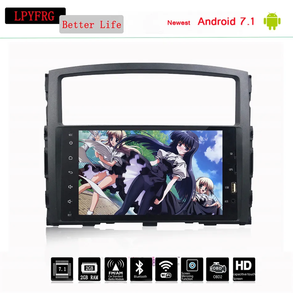 Автомагнитола Mitsubishi Pajero 4 10 0 2006 + 64 ГБ android 2012 GPS|head unit|car head unitcentral multimedia |