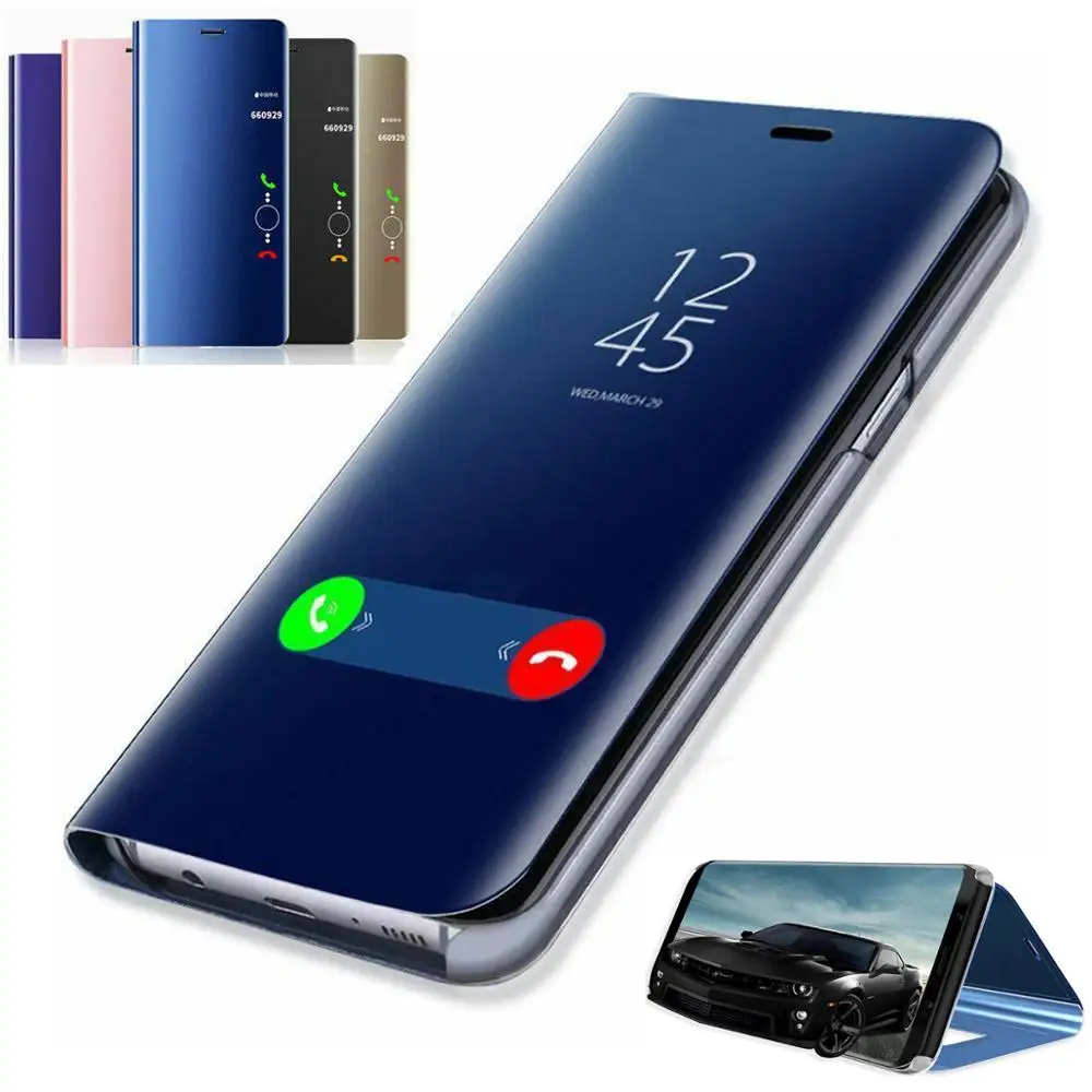 P30 Pro роскошный зеркальный флип-чехол для huawei P20 Lite P10 P9 P8 mate 30 20 10 Honor чехол-подставка чехол Полная защита умный чехол