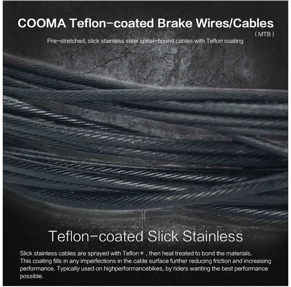 Тормозной кабель для горного велосипеда с тефлоновым покрытием внутренние