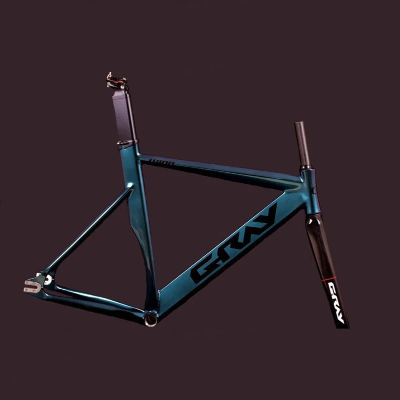 Fixie велосипедная Рама 52 см 56 см велосипедная рама из алюминиевого сплава с фиксированной передачей велосипедная Рама с карбоновой вилкой