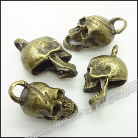Винтажные Подвески 20 шт. подвеска в виде черепа античная бронза цинковый сплав