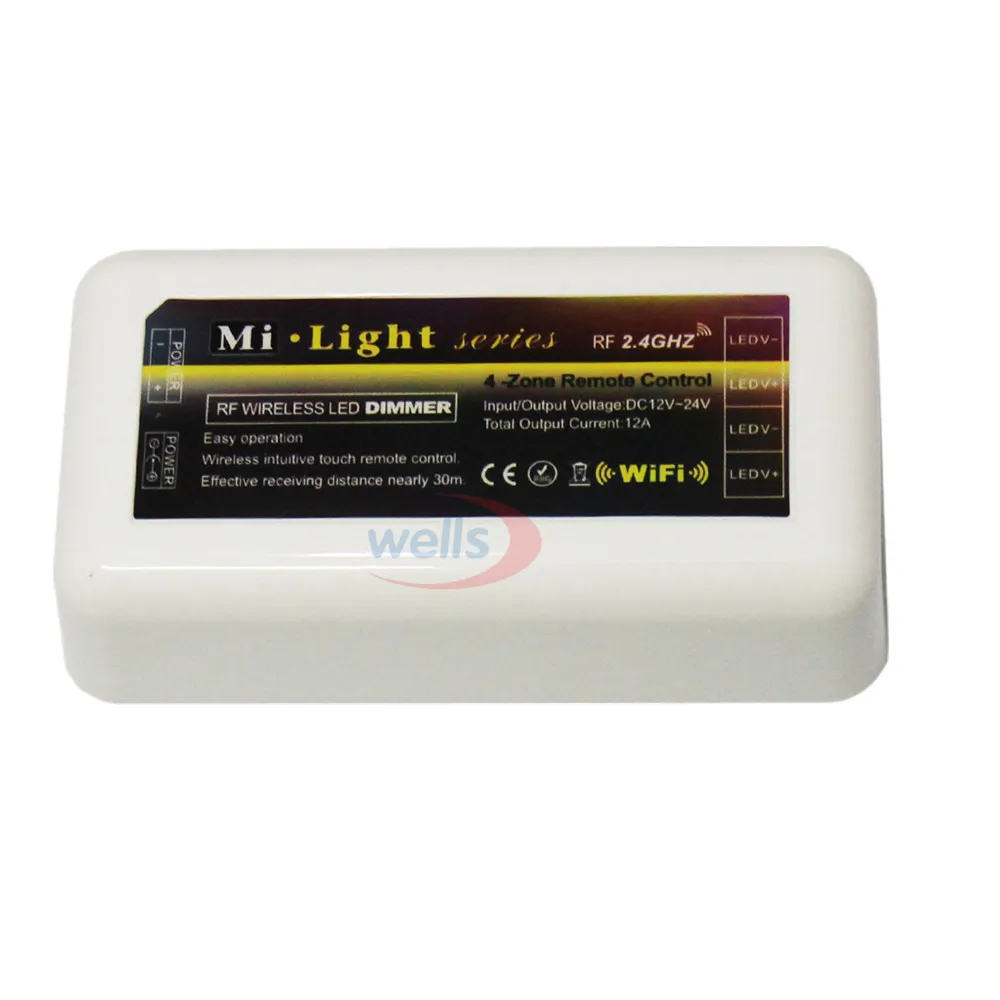 Miboxer 2 4G 4 зонный беспроводной Радиочастотный контроллер с регулировкой