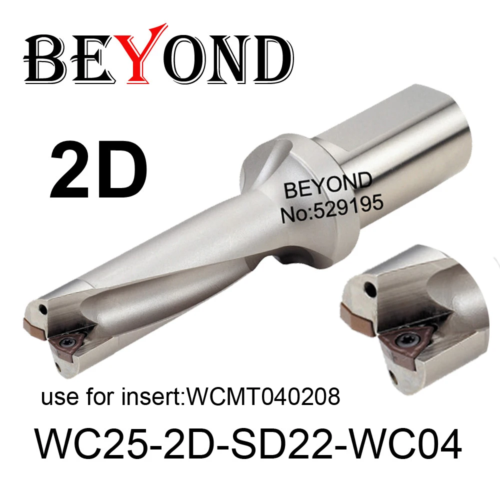 BEYOND WC 2D 22 мм WC25-2D-SD22-WC04 U сверло использовать вставку WCMT WCMT040208 индексируемая карбидная вставка для токарного станка с ЧПУ Инструменты BEYOND WC 2D 22 мм WC25-2D-SD22-WC04 U сверло использовать вставку WCMT WCMT040208 индексируемая карбидная вставка для токарного станка с ЧПУ Инструменты