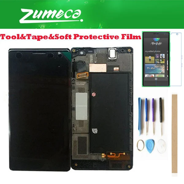 Для Nokia Lumia 730 735 N735 RM 1038 1039 N730 ЖК дисплей + сенсорный экран дигитайзер с рамкой