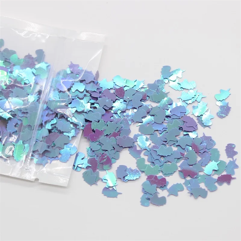 

Multi-colored Unicorn Shape Sequins PVC Flat for DIY Card Making Craft Color Collection
