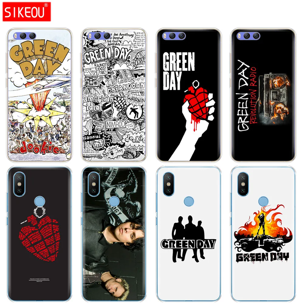 Силиконовый чехол для Xiaomi Mi 8 8SE A1 A2 5 5S 5X 6 Mi5 MI6 NOTE 3 MAX Mix 2 2S GREEN DAY DOOKIE AMERICAN|Бамперы| |