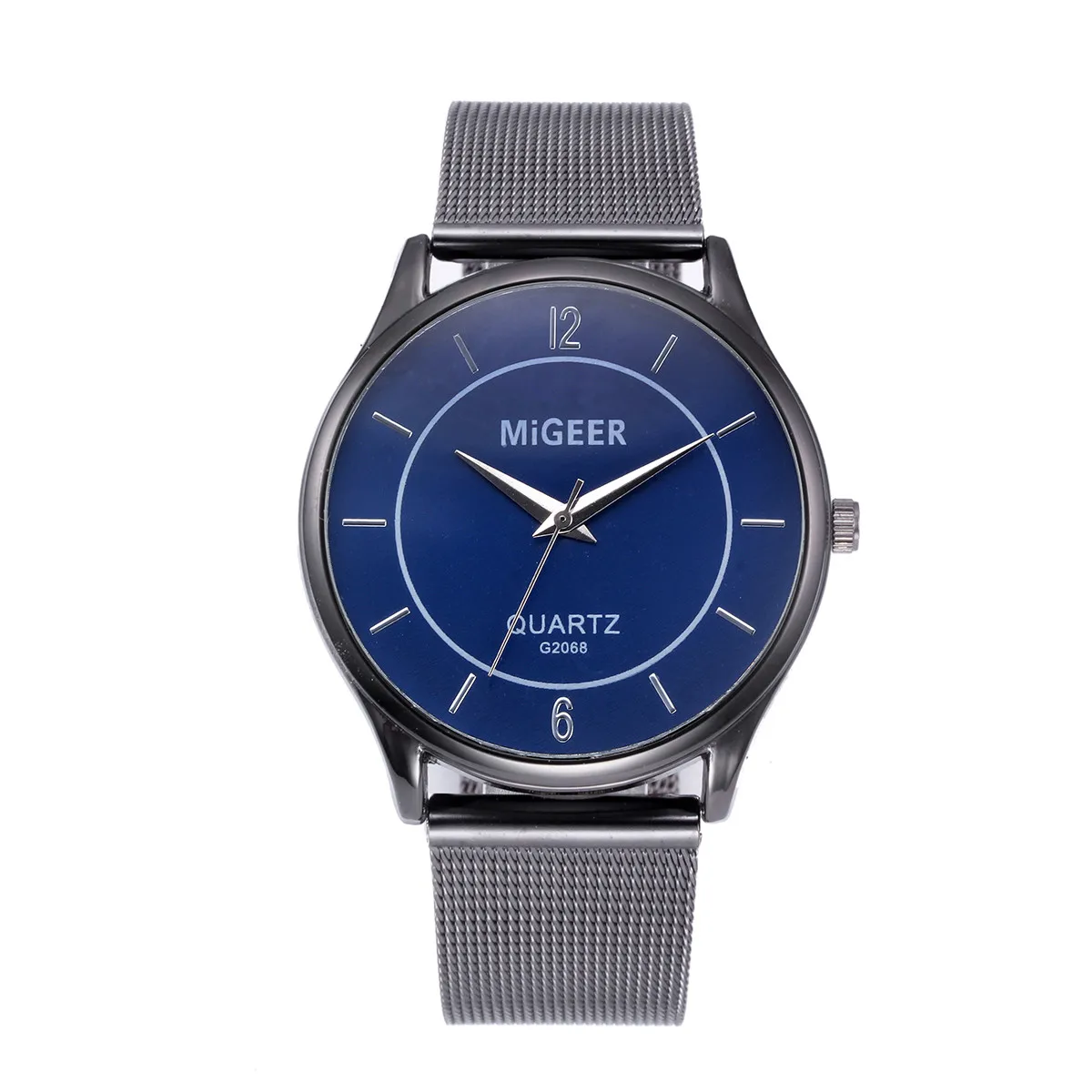 color as picture Мужские часы, модные, reloj hombre, нержавеющая сталь, кварцевые часы, сетка, мужские наручные часы, relogio masculino, erkek kol saati - Цвет: color as picture