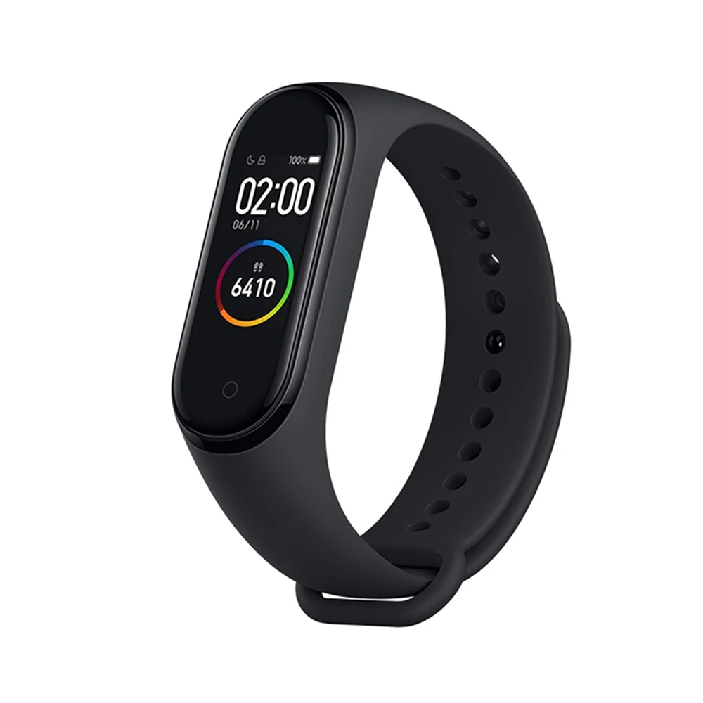 Xiaomi mi смарт-браслет 4 цветной сенсорный экран музыкальный пульсометр mi Band 4 стандарт и NFC две версии