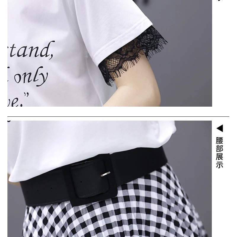 Spring New Female Korean Version Of The Long Section Sake Slim Fashion Casual Suit Short-Sleeved Plaid DressCJY01 | Женская одежда