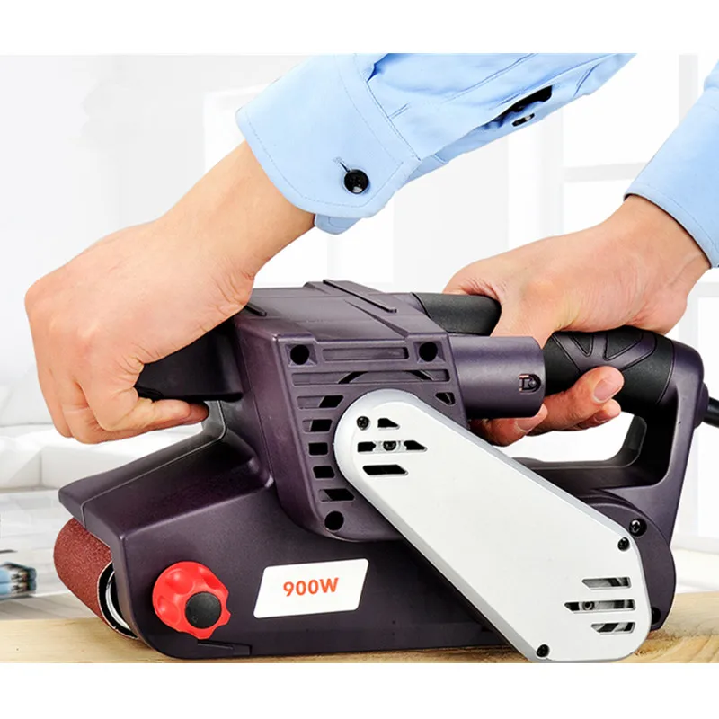 900 Вт шлифовальный станок для абразивных лент плоского полировщика 220 В наждачной