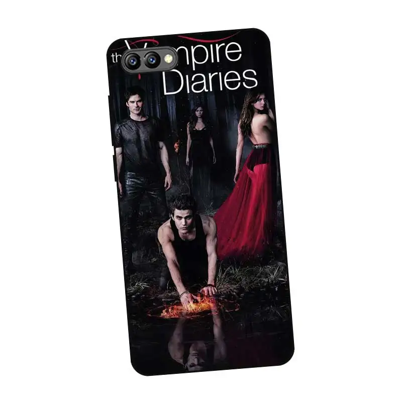 N452 Vampire Diaries Black Silicone Case Cover For Huawei Honor 8C 8X 9 10 20i V10 V20 Note10 Max Lite Magic2 |
