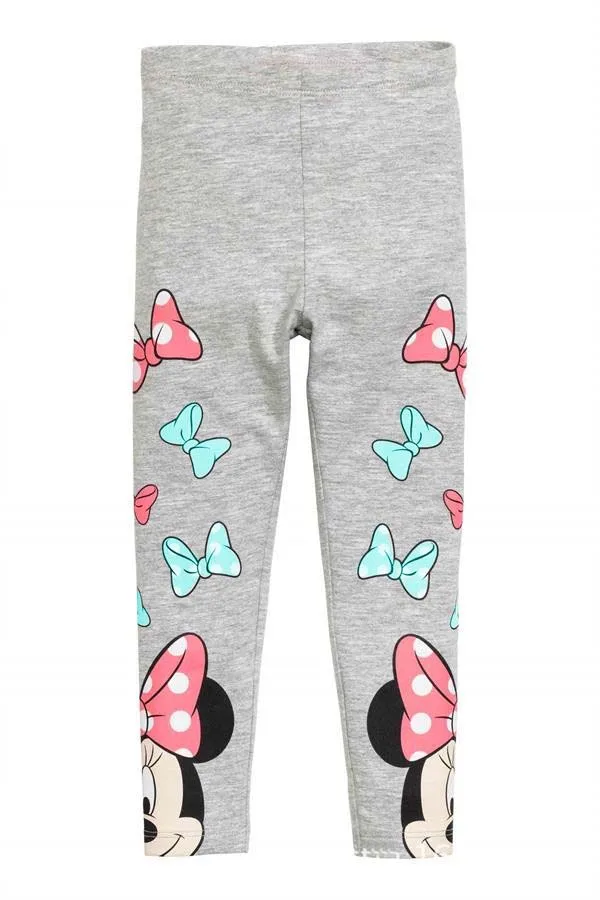 Новинка 2018 года сезон весна осень леггинсы с рисунком Минни Маус для маленьких