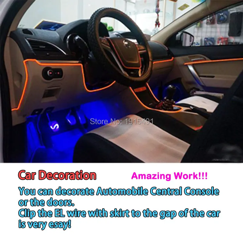 Проволочная светящаяся трубка 2 3 мм портативная неоновая Светодиодная лента для