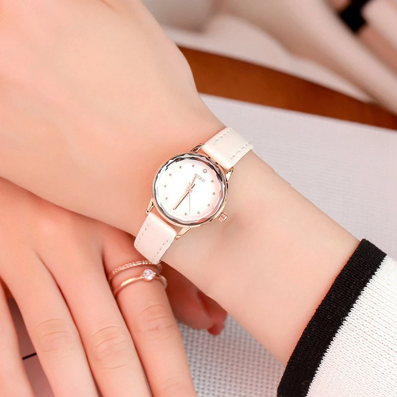 KEZZI Top Brand Watch Women Luxury Crystal Dial Leather Strap Ladies Quartz Wrist 2018 Relogio Feminino Female Clock Gift | Наручные часы