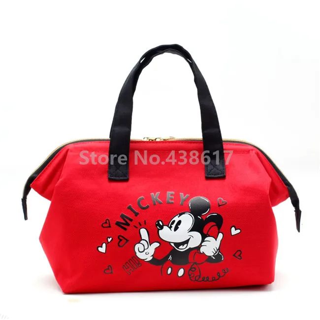 Mickey Новая Алиса маленькая Русалочка Микки Дональд ЦУМ чип и Дейл изолированная сумка-тоут для ланча для женщин и детей Ланч-бокс термосумки-холодильники - Цвет: Mickey