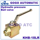 Высококачественный гидравлический шаровой клапан давления KHB-18LR M26 * 1,5 шаровой кран высокого давления из углеродистой стали