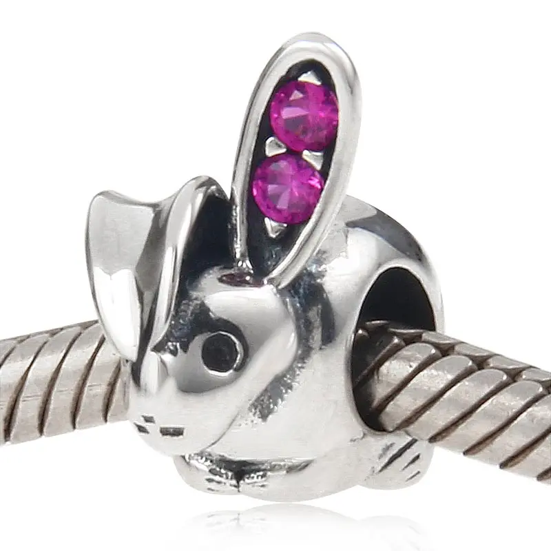 Fit Pandora bracelets Rabbit Charms Authentic 100% 925 Sterling Silver Beads DIY Fine Jewelry | Украшения и аксессуары