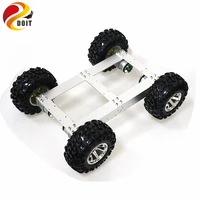 c4 4wd robot smart car chassis kit 4 motor drive mobile robot hall motor for electronic competition graduation design