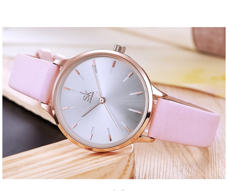 Shengke часы женские брендовые модные кожаные женские наручные часы Relogio Feminino SK Женские повседневные часы для женщин# K8025