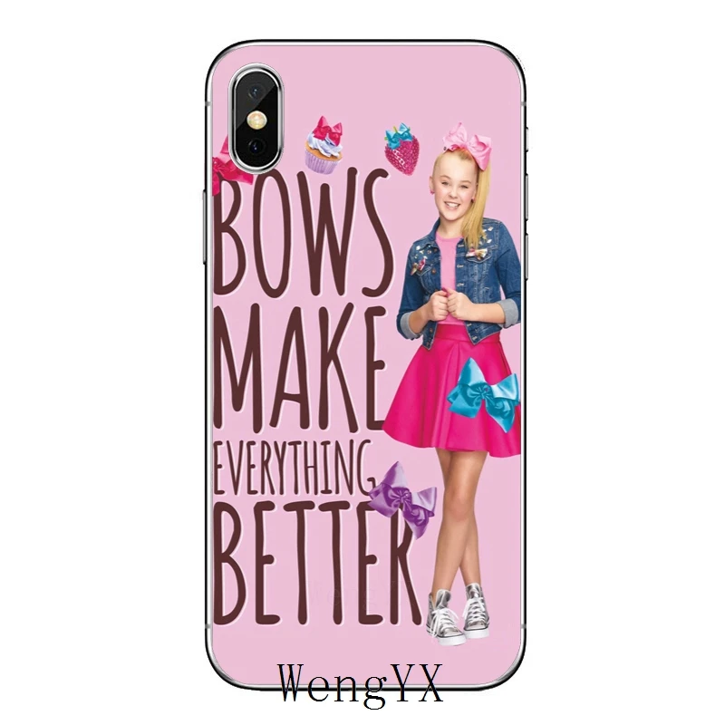 Для Apple iPhone X XR XS Max 8 7 plus 6s 6 plus SE 5S 5c 5 4S 4 Jojo Siwa популярный мягкий чехол для телефона из ТПУ
