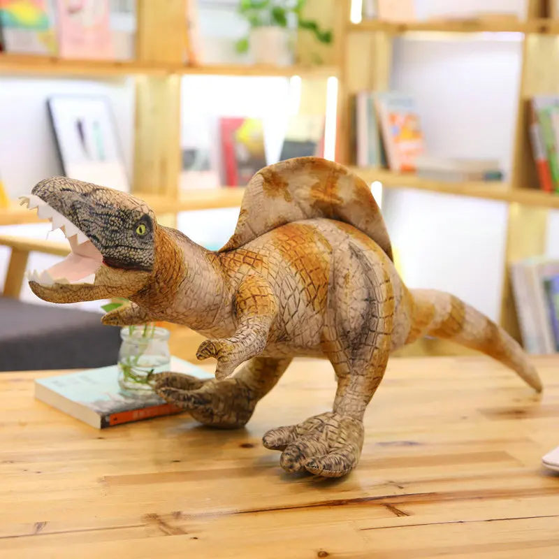 Фото Динозавр мир Юрского периода, плюшевые игрушки, имитация плюша, T-rex/Seismosaurus/Stegosaurus/Spinosaurus, детские игрушки, кукла-животное №4