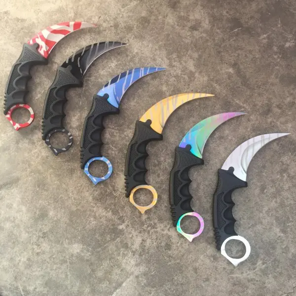 Горячее предложение! Распродажа! Ручной охотничий нож Karambit CS GO, никогда не выцветает, для борьбы с ударом, для выживания, тактический нож, коготь, походные ножи, инструменты