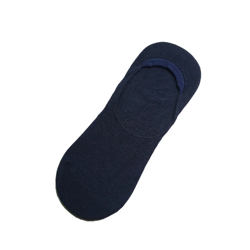 5 pairs dark blue 5 пар/лот, новинка, летние носки для мужчин, хлопок, Бизнес Стиль, невидимые носки, повседневные, высокое качество, дышащие, одноцветные, не показывают, черные, спортивные, Meias - Цвет: 5 pairs dark blue