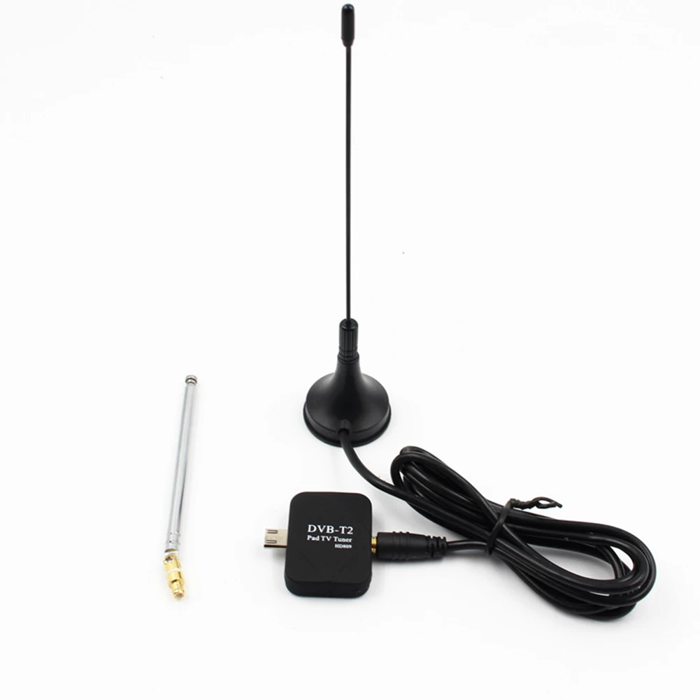 Микро USB тюнер DVB-T2 DVB-T ТВ приемник цифровой тюнер HD мини приемник+ антенна для Android смартфон планшет