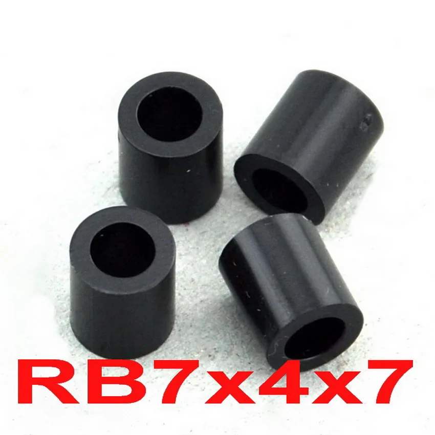

( 1000 pcs/lot ) 7mm Black Nylon Round Spacer, OD 7mm, ID 4.1mm, for M4 Screws, Plastic.