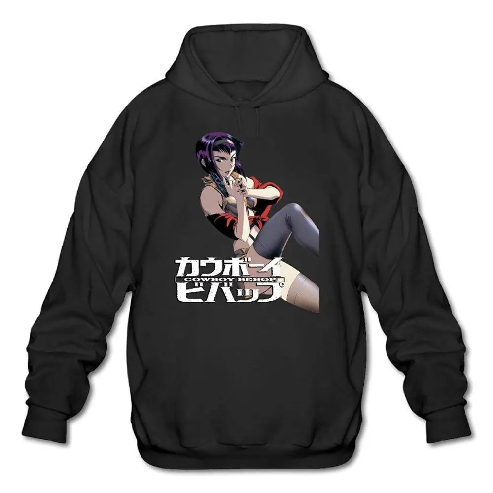 Cowboy Bebop Фэй Аниме мужская Графический Толстовка Черный Высокое Качество Теплый