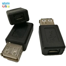 200 шт/партия Новый черный USB 2 0 Тип A Женский к Micro B адаптер