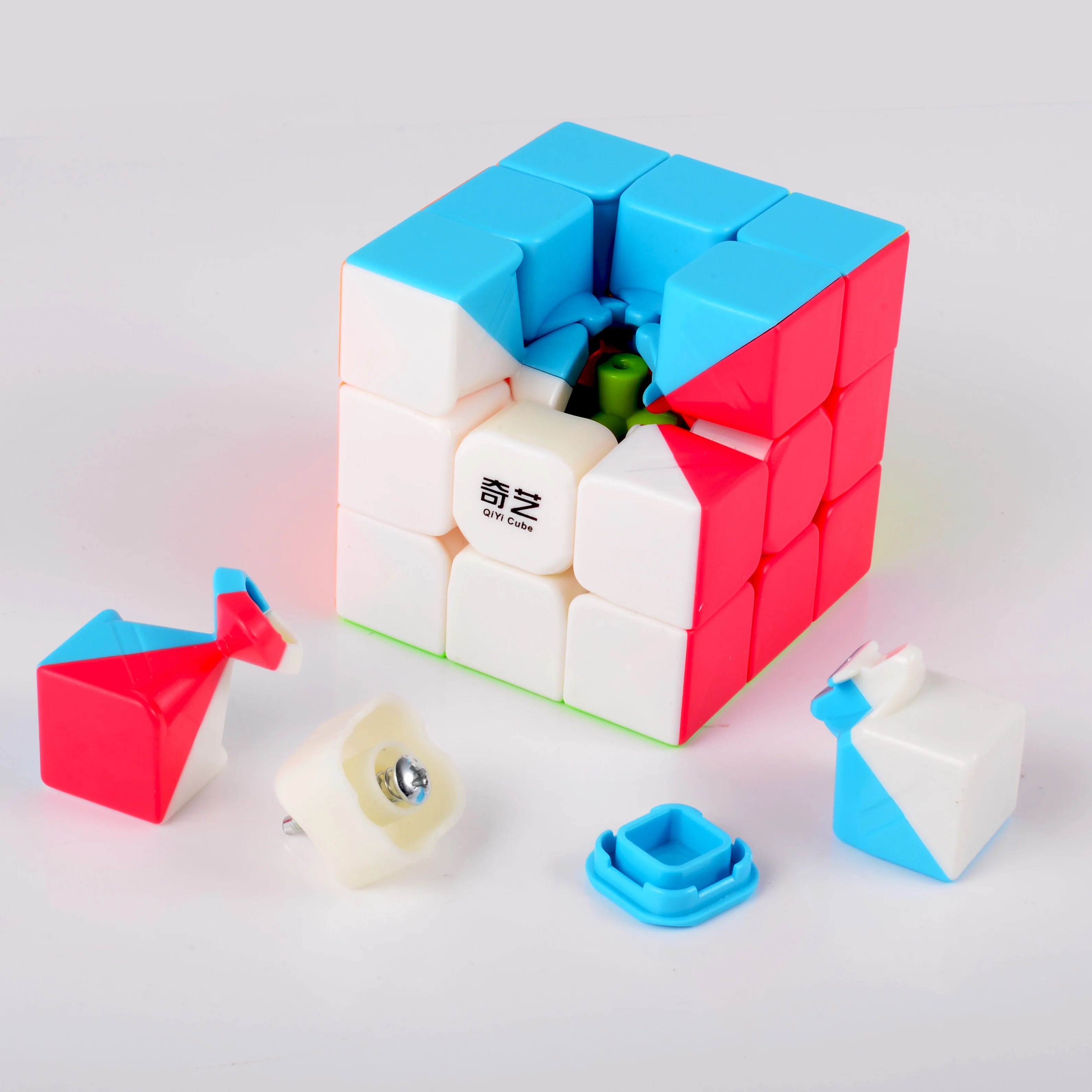 Qiyi Warrior W Красочный 3x3x3 куб 3 слоя магический куб профессиональный конкурс Cubo 3x3 Neo головоломка скоростной куб игрушки для детей