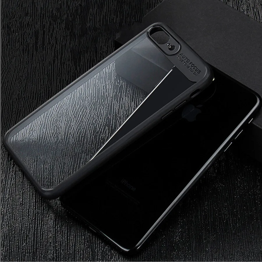 Чехол для смартфона LANCASE чехол iPhone 8 роскошный силиконовый Жесткий прозрачный