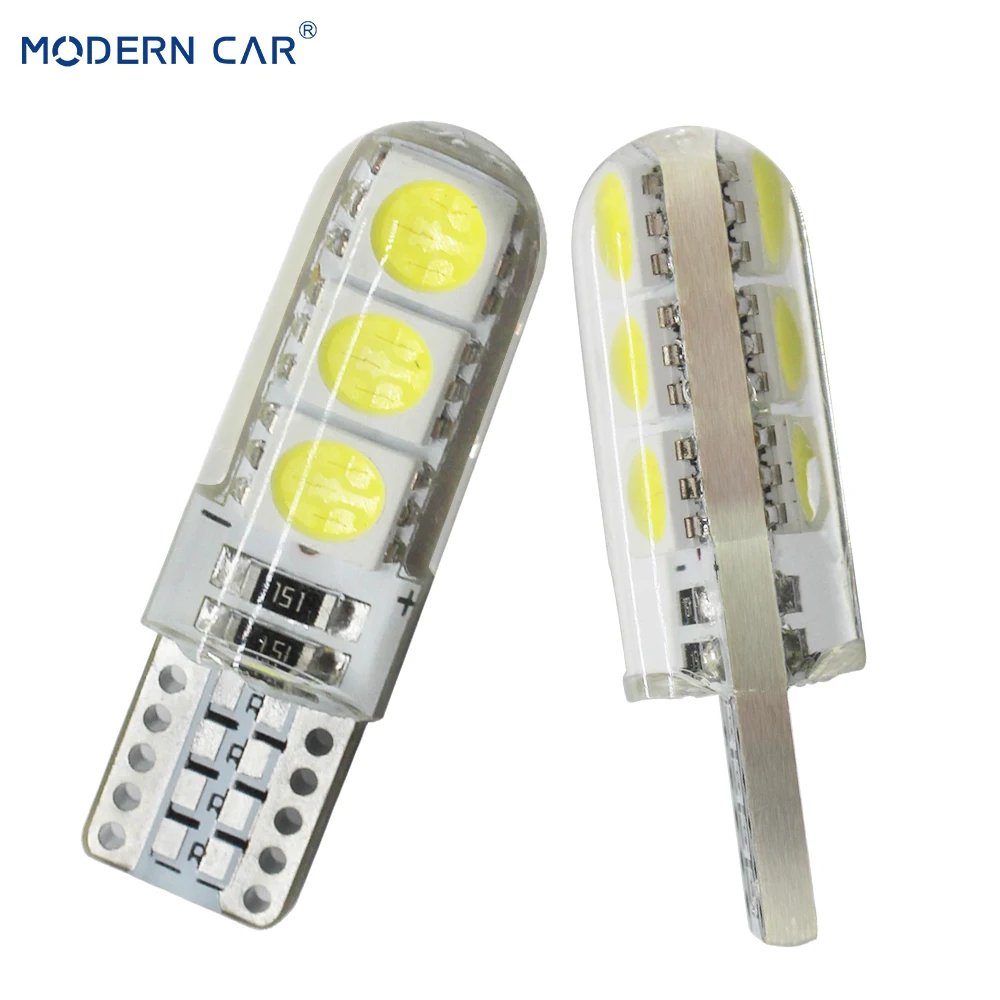 Современный автомобиль 2x T10 194 W5W 12V 5050 6SMD поворотные сигнальные лампы Кремниевая