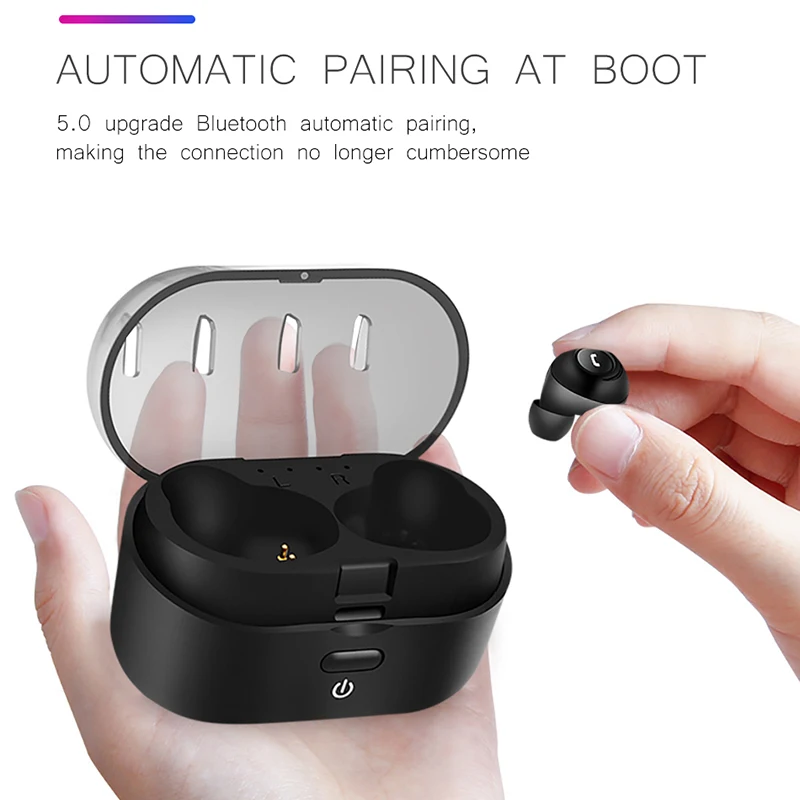 2019 LIGE Capsule TWS беспроводные наушники V5.0 Bluetooth гарнитура глубокий бас стерео звук