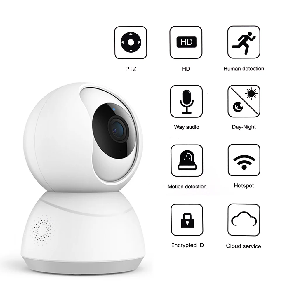 

Беспроводная IP-камера видеонаблюдения, 1080p, 360 МП, Wi-Fi