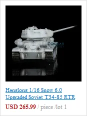 2,4G Henglong 1/16 зеленый 6,0 Пластик Ver советский T34-85 RTR радиоуправляемая модель танка 3909 TH12925