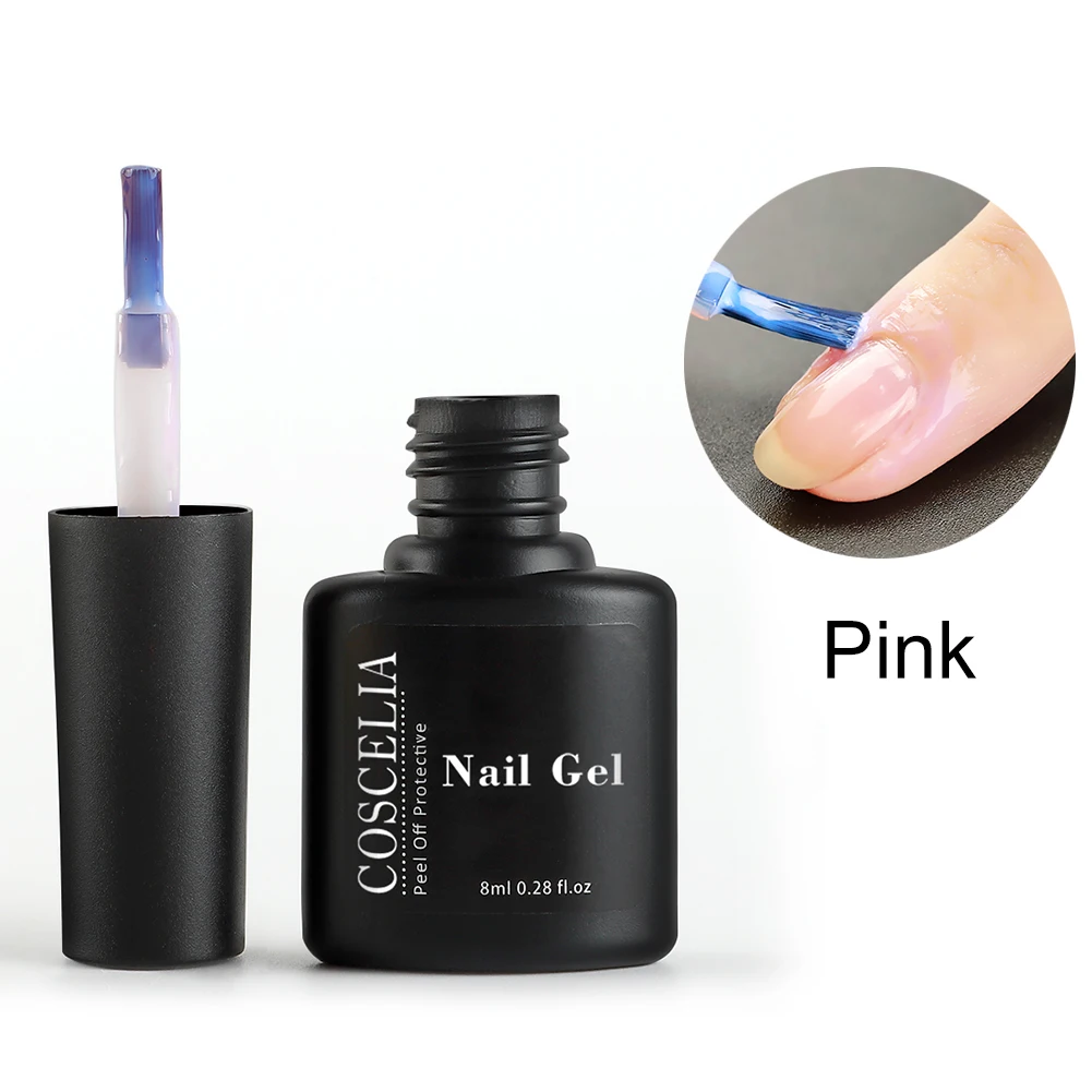 Pink Glue COSCELIA жемчужная оболочка УФ-гель для ногтей Блестящий голографический Блеск Гель замачиваемый УФ Гель-лак 8 мл маникюр Гель-лак для нейл-арта - Цвет: Pink Glue
