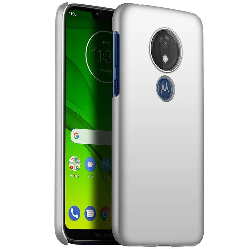 Высококачественный чехол для телефона s для Motorola Moto G7 power G7 Z3 Play P30 P40 Play чехол защитный жесткий матовый корпус черный дропшиппинг - Цвет: silvery