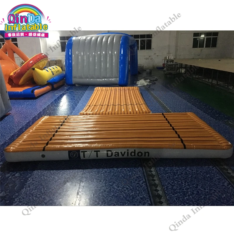 Цена Цена по прейскуранту завода водная платформа Коврик для упражнений надувная палуба надувной воздушный коврик для спортзала Плавающая Плат...