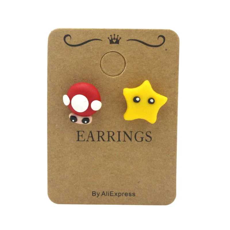 2021 New Design Fashion Cartoon Cute Starfish Stud Earrings For Women Girl 100% Handmade Polymer Clay Animal Best Gift | Украшения и