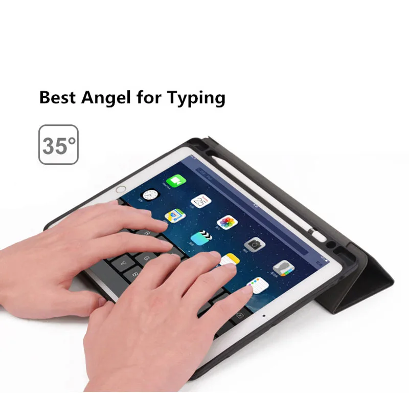 Чехол для iPad Pro 12 9 дюймов 2017 Drop Сопротивление ТПУ + ПУ карандашница услуга Smart Auto